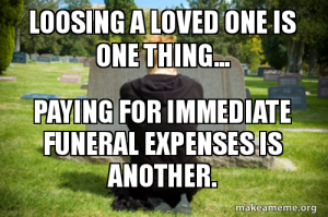 immediate funeral expenses